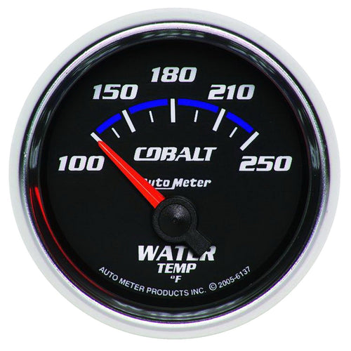Cobalt Auto Meter 6137 Short Sweep Electric Water Temperature Gauge