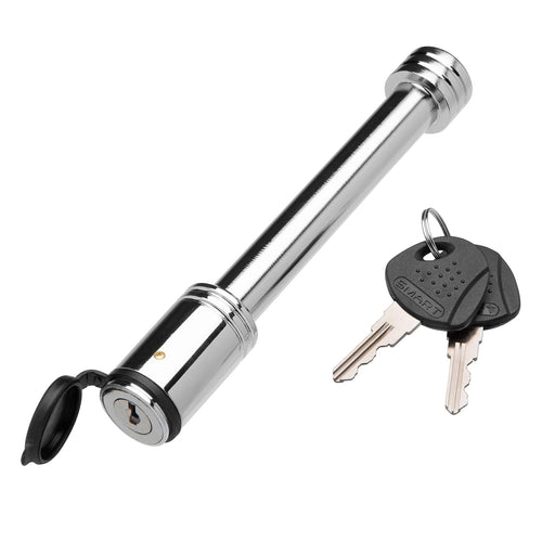 Steel Barrel Style TOWSMART Trailer Hitch Lock, 5/8 in. Diameter Pin, Fits 2 in., 2-1/2 in. and 3 in. receivers