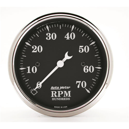 Auto Meter Old TYME 1798 Black Electric Tachometer 3.125 in.