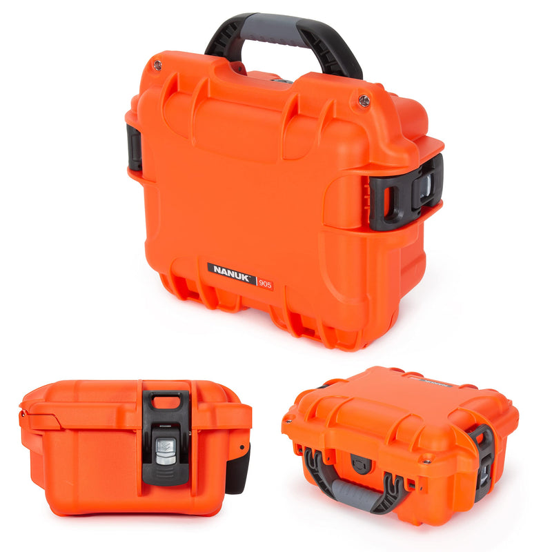 Waterproof Nanuk 905 Hard Case with Padded Dividers - Orange (905-2003)