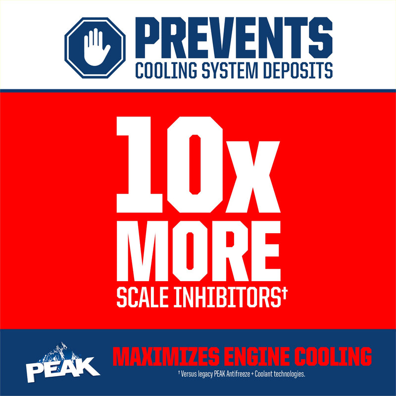 Antifreeze and Coolant PEAK Concentrate for All Engine Cooling Systems