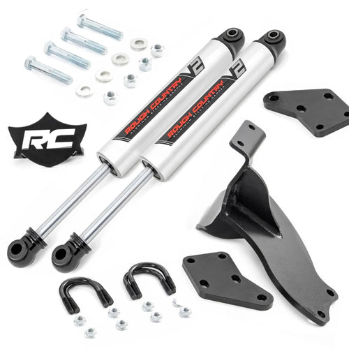 Rough Country V2 Steering Stabilizer Dual for 14-24 Ram 2500/3500 4WD - 8749470