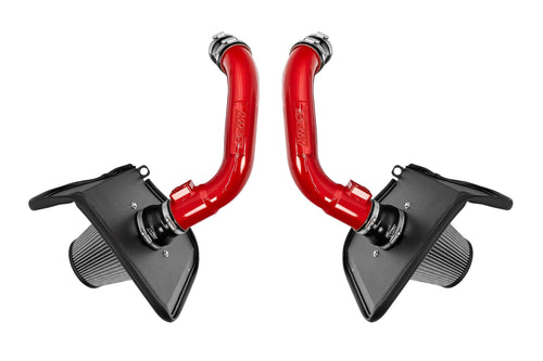 Red HPs Air Intake Kit with Heat Shield Compatible for 2023-2024 Toyota Sequoia 2022-2024 Tundra 3.4L Turbo, 827-726R