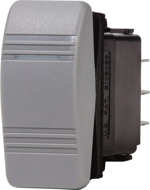 Blue Sea Systems Contura 8221 (ON)-OFF-ON DPDT Switch, Grey