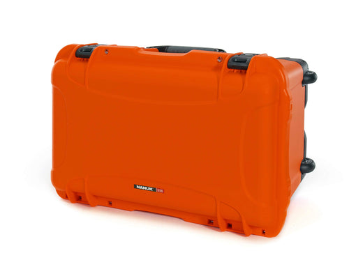 Waterproof NANUK Hard Case 938 with Wheels - Empty - Orange (938-0003)