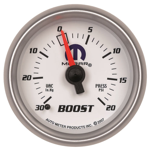 MOPAR Auto Meter 880026 Mechanical Boost/Vacuum Gauge