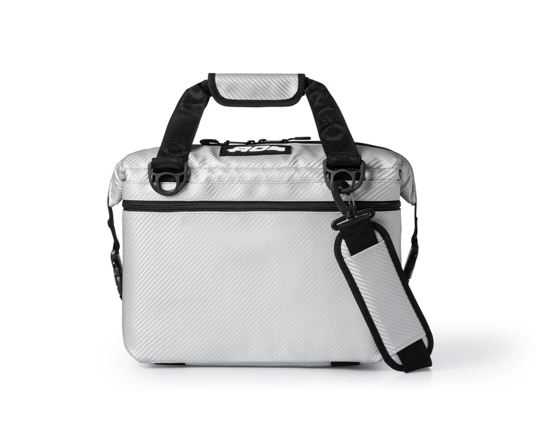 AO Coolers Carbon Expedition Soft Cooler with High-Density Insulation, Silver, 12-Can