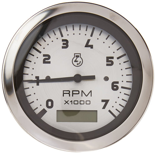 Sierra 63474P Electric Tachometer/Hourmeter for 4-Stroke Gas Engines, 3" Sterling
