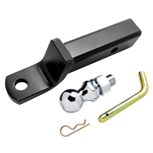 Camco Eaz-Lift Heavy Duty Ball Mount Kit -Attaches to 2" Hitch Receiver to Create Location Ball Mount|8" Length, 2" Drop, ¾" Rise, 1-7/8" Ball|3,500 lb. Tow Rating|Durable Powder Coated Steel -(48273)