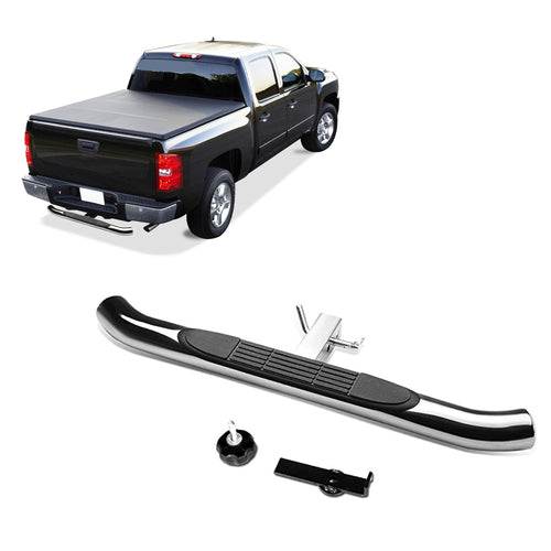 Black Horse Off Road Stainless Steel Rear Hitch Step Compatible with Universal-Universal Universal Universal Fits in 2†Class III Hitch Receiver 3" Round