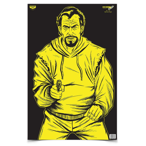 Birchwood Casey BC Bad Guy Paper Target Eze-Scorer (Per 100), 23 x 35-Inch, Black/Yellow