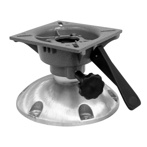 8WP24-6S Wise - 6" Fixed Height Seat Pedestal with Swivel Seat Spider, Tension Adjust Knob and Locking Lever