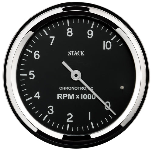 80mm Stack ST901096 Black 0-10k RPM Chronotronic Tachometer