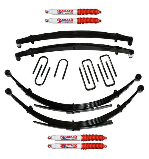 Skyjacker Suspension Lift Kit D600CDKS6-H w/Shock 6 in. Front/Rear Lift Incl. Front/Rear Leaf Springs Front/Rear UBolt Kits Front Bushing Kit 4 Shocks