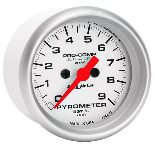 Ultra-Lite AUTO METER 4337-M Electric Water Temperature Gauge 2.3125 in.