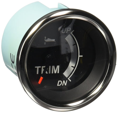 Sterling Trim Gauge Sierra International 67023P for Mariner/Mercury & Yamaha 2001, 2", Black