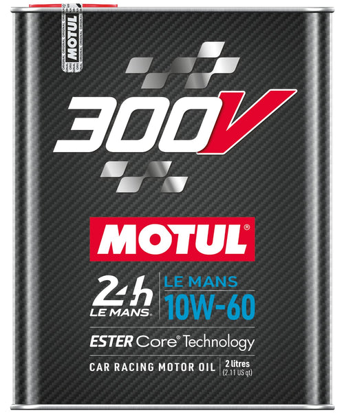 300V Motul 110864 10W-60 LE MANS Car Racing Motor Oil Full Synthetic Engine Lubricant 2 Liter High Performance 4-Stroke Ester Core