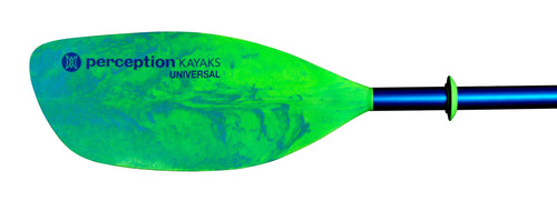 Kayak Perception Universal Paddle (2 Piece), Lime/Blue, 230cm/90.5"