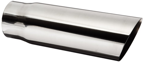 Vibrant Performance 1561 Vibrant Power Exhaust Tip, Weld-On, 3.00 in. Inlet I.D, 3.50 in. Outlet O.D, Single Wall, Angle Cut, 11.00 in. long, 304 Stainless Steel, Mirror Polished, each