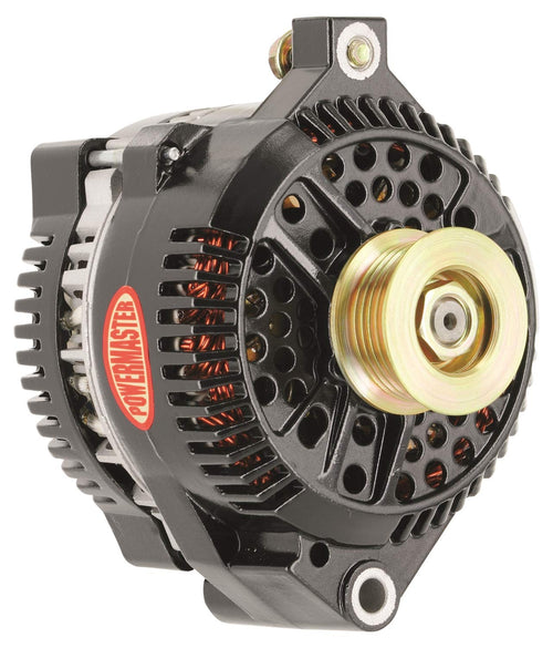 Alt Ford Powermaster 3G Black 140A 6 grv Pulley Large Frame Str MTG Threaded MTG Ear OE Only VR