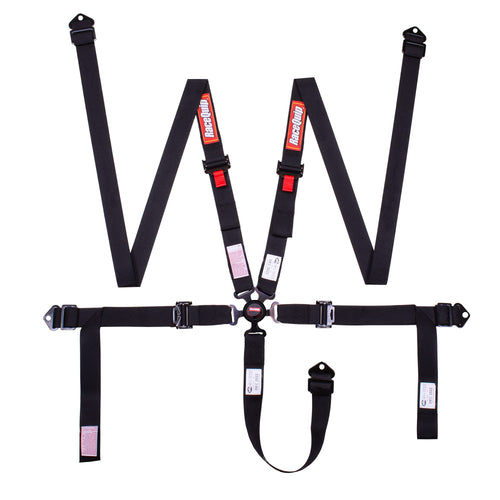 Camlock Racequip 841001RQP 2" SFI 16.1 5-Point Harness with Pull Down Lap Belt
