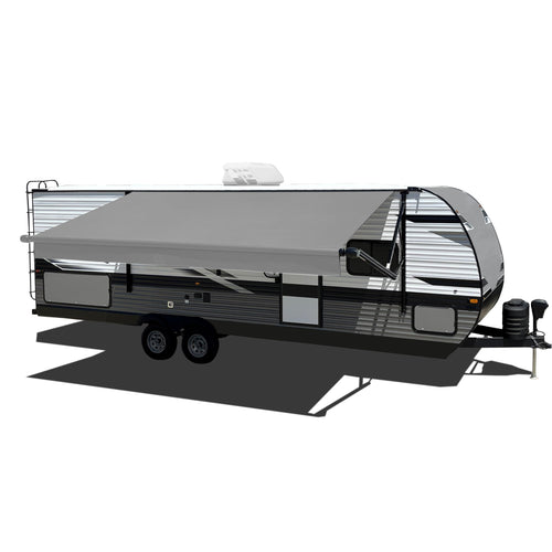 21' Velarium RV Boxed Vinyl Canopy, Gray – Heavy-Duty 13.5oz 3-Ply Material, Cold & Crack-Resistant RV Awning, All-Purpose Outdoor Canopy for RVs, Trailers, and Motorhomes (Fabric Size 20' 2")