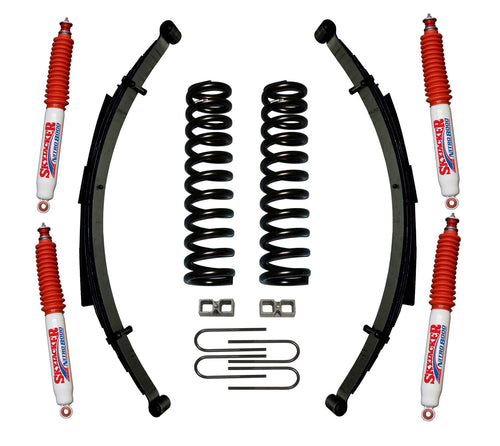 Suspension Lift Kit Skyjacker 179PKS-N w/Shock Nitro Shocks 9 in. Lift Incl. Front/Rear Springs Rear U Bolt Kit 2 in. Rear Bl