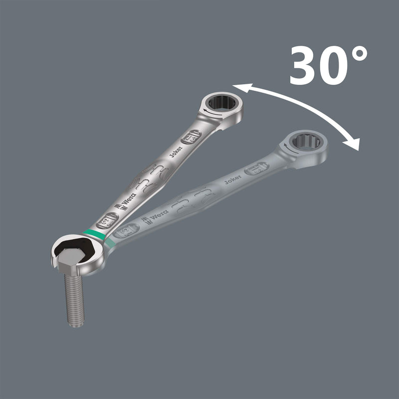 Wera 4pc Joker Metric Ratcheting Combination Wrench Set