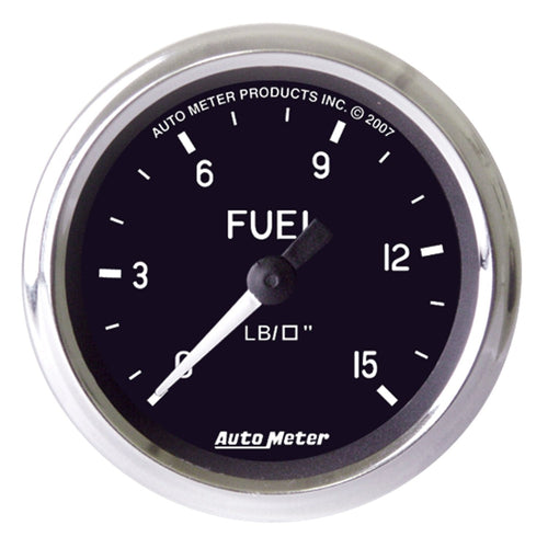 Cobra Auto Meter 201010 2" 0-15PSI Fuel Pressure Gauge with Isolator