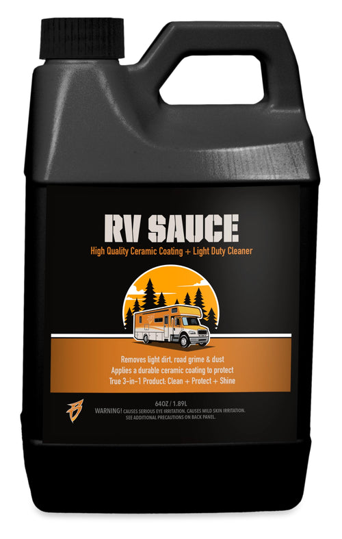 Bling Sauce Ceramic Coating RV Sauce Plus Light Duty Cleaner, 3-in-1 Clean, Protect, and Shine. 64 oz.