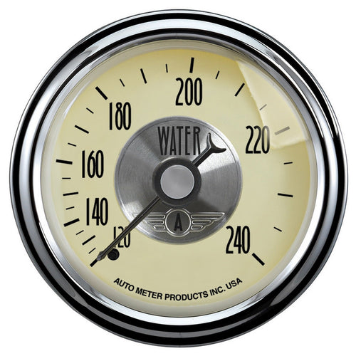 Auto Meter Prestige Antique Ivory 2-1/16" 120-240 Degree Mechanical Water Temperature Gauge 2032