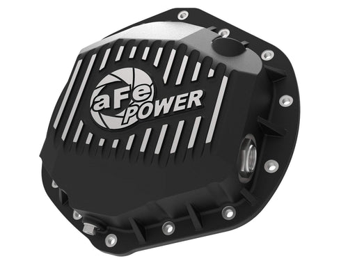 aFe POWER Rear Differential Cover Pro Series Black w/Machined Fins - #46-71060B - GM Diesel Trucks 01-19 V8-6.6L (td) LB7/LLY/LBZ/LMM/LML/L5P