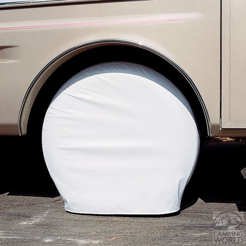 ADCO Tire Covers Vinyl Tyre Guards 43-45" Diameter tire Polar White