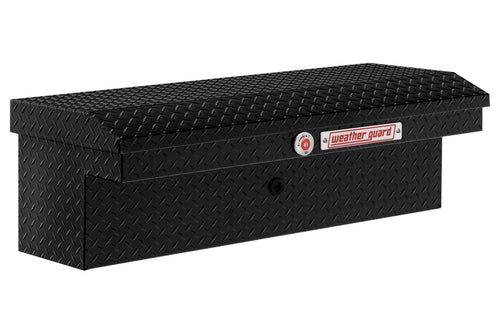 Weather Guard 41in Model 180-5-04 Low Profile Lo-Side Box, Aluminum, Gloss Black, 3.0 cu ft