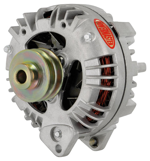 Alt Powermaster Chrysler Natural 100A 2V Pulley Squareback Double Field Ext Regulated