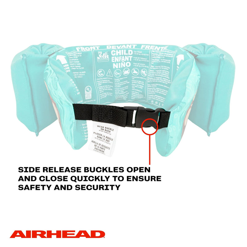 Airhead Elite Water Otter Life Jacket, Flotation Devices for Kids, Turtle