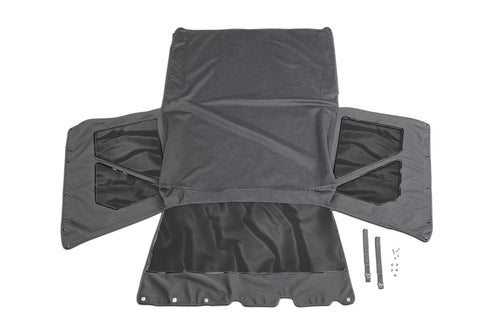 Factory Replacement Soft Top for Suzuki Samurai | RAMPAGE PRODUCTS, Tinted Windows, Vinyl, Black Diamond | 98635 | Fits 1986-1994 Suzuki Samurai