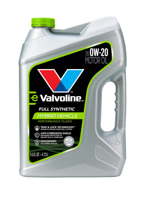 0W-20 Valvoline Hybrid Vehicle Full Synthetic Motor Oil 5 Quart