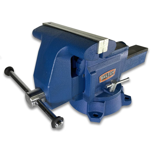 8" Jaw Width Baileigh Industrial Bench Vise, 9" Max Opening, 4" Throat (BV-8I-8)