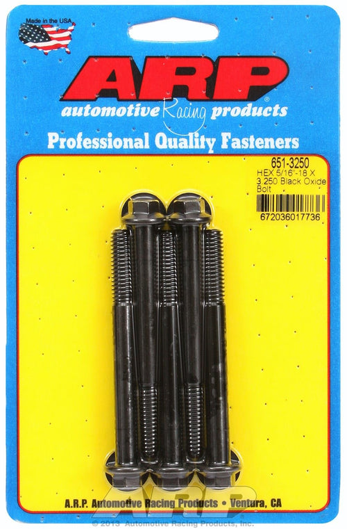 Hex ARP (651-3250) Oxide Bolt, Black