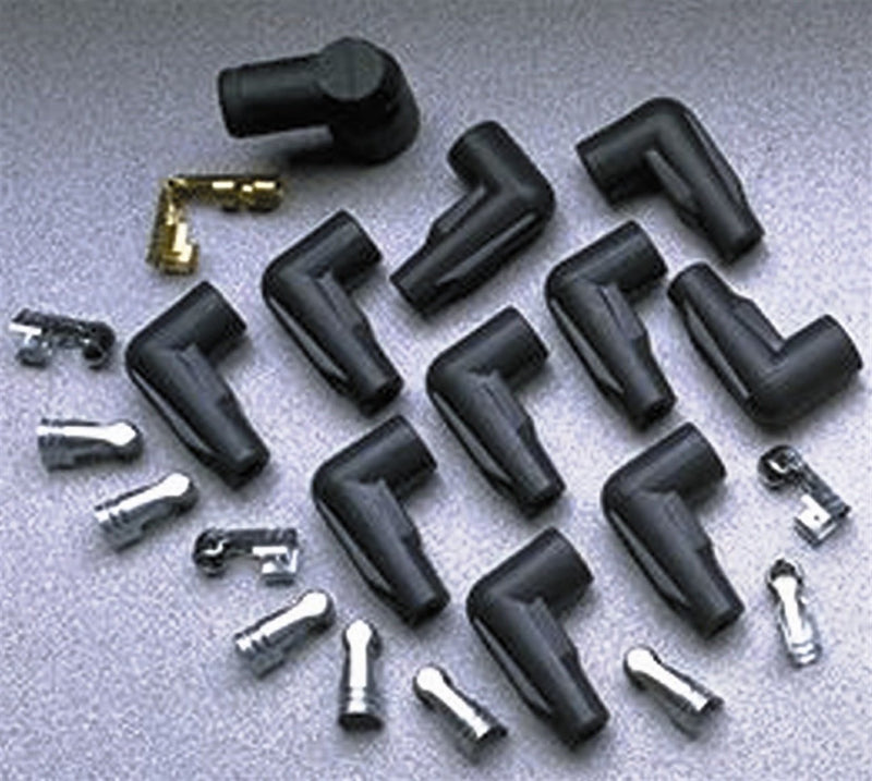 Low Profile Taylor Cable 46051 Black Distributor and Coil Boot/Terminal Kit - Set of 11