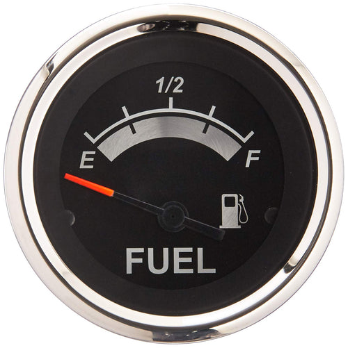 Fuel Gauge Sierra International 67021P, 2", Black