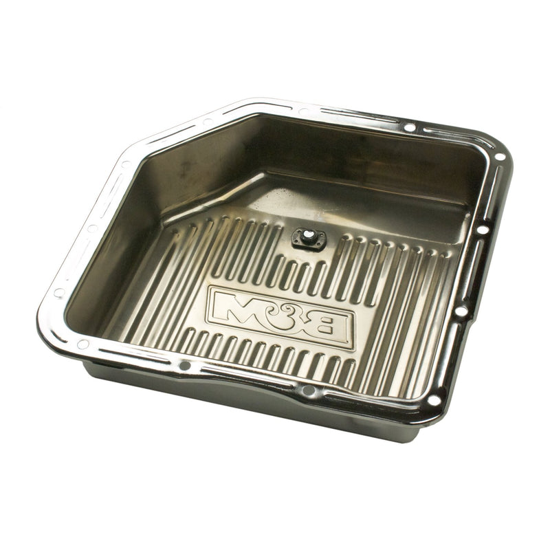 Extra Depth B&M 30289 Chrome Steel Transmission Pan