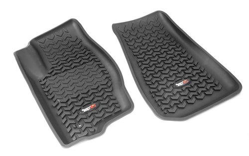 Rugged Ridge Front Floor Liners for Jeep Compass and Dodge Caliber | Pair, All-Terrain, Black | 12920.30 | Fits 2007-2012 Dodge Caliber; 2007-2017 Jeep Compass & Patriot MK