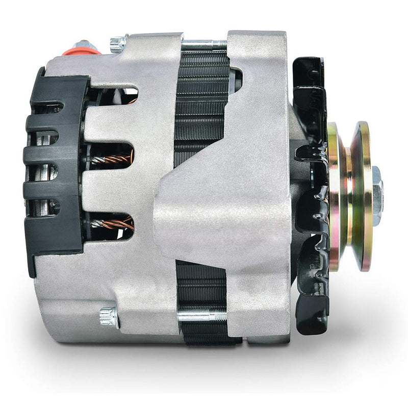 CS130 PFM Alternator, 160 amp, 12V, 1-Wire, Single V-Belt Pulley, Straight Mount, Natural, GM, Each (66430.16N)