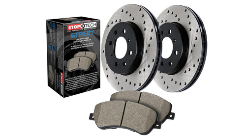 Street Axle Pack StopTech 939.65510 Drilled Rear Brake Kit