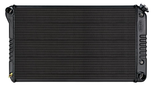 COLD - CASE Black Night Rider Series Cold Case Radiator, 34.75 in W x 18.75 in H x 3 in D, Driver Side Inlet, Passenger Side Outlet, Aluminum, Black Paint, Automatic