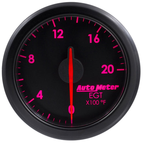 2-1/16" E.G.T, AutoMeter 9145-T, Airdrive, 0-2000`F, Black