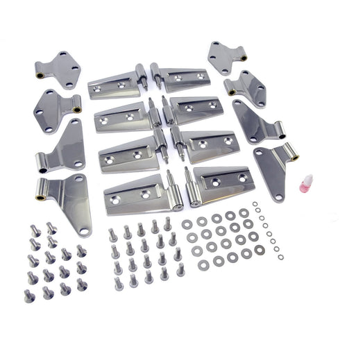 Door Hinge Kit Rugged Ridge for Jeep Wrangler JK | Stainless Steel, | 11111.21 | Fits 2007-2018 Jeep Wrangler JK
