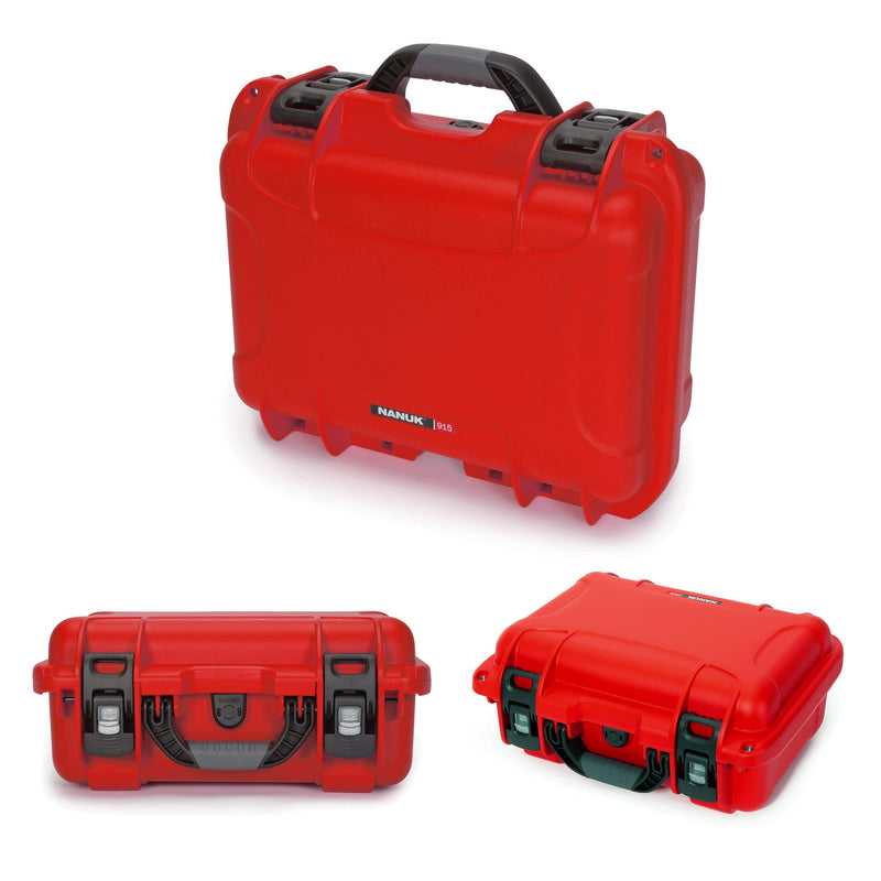 Waterproof Nanuk 915 Hard Case with Foam Insert for DJI Avata FPV Unit, Goggles and Controller - Red